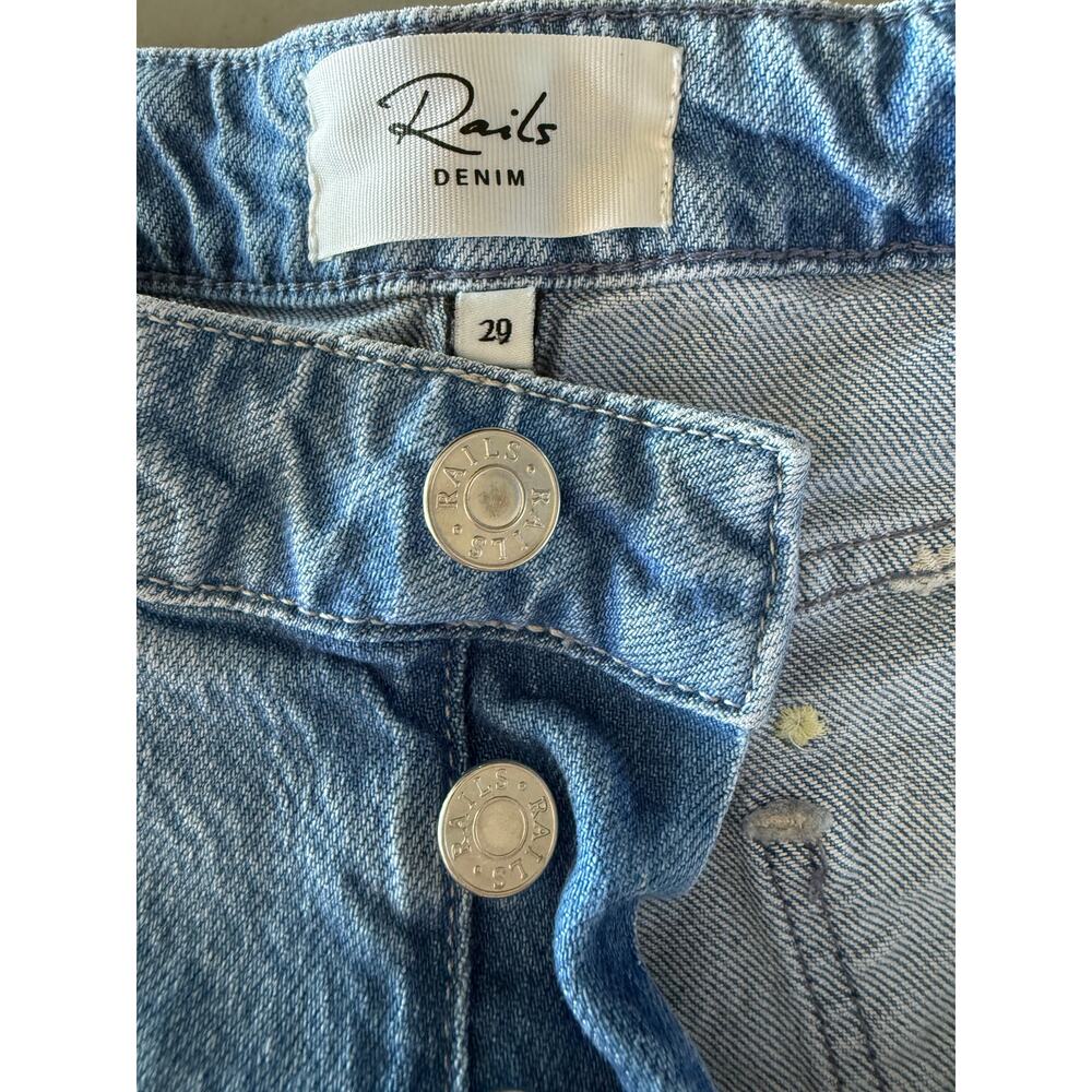 Rails Mesa Embroidered Daisy Relaxed Vintage Frayed Shorts Size 29 Retail $168 - Picture 2 of 7
